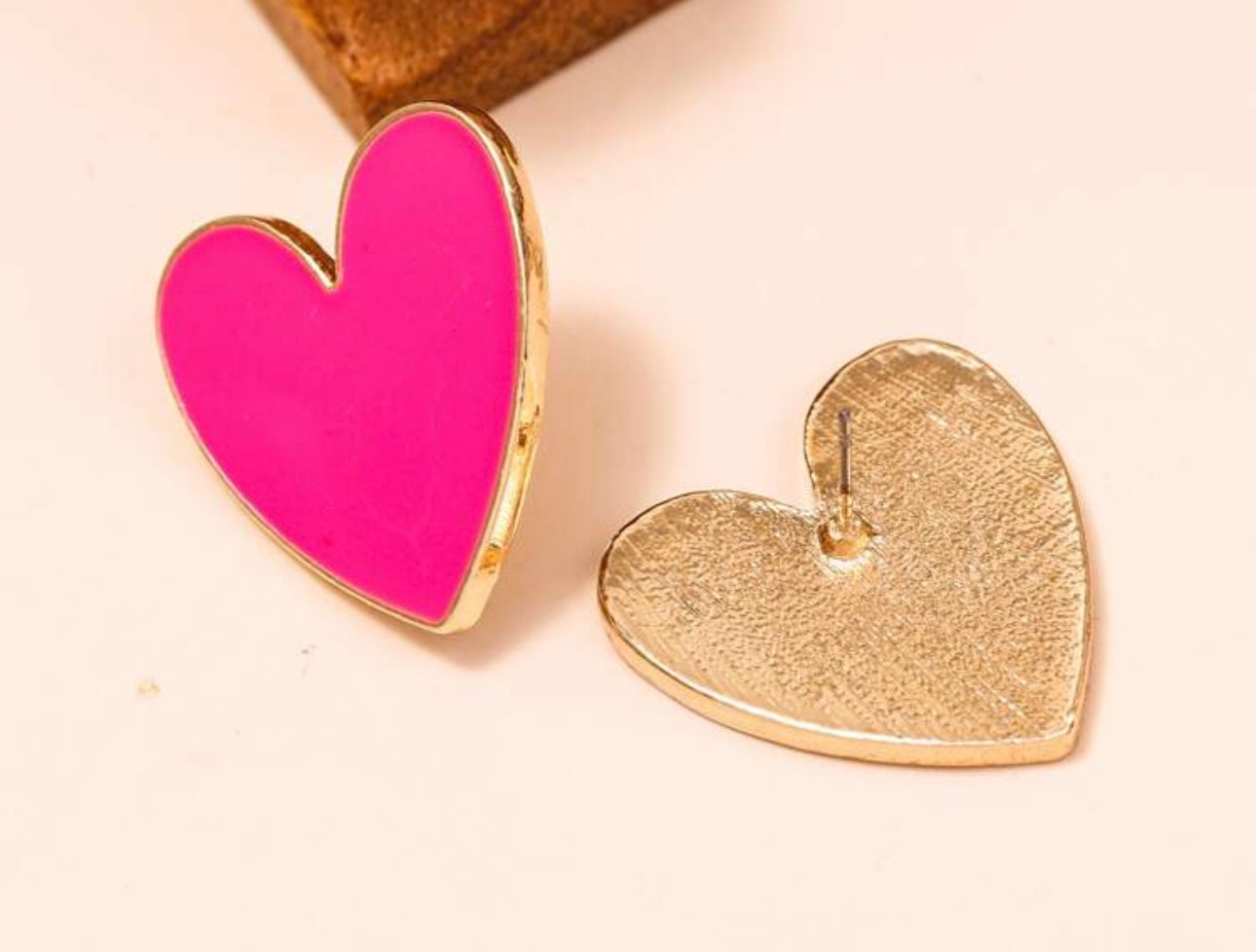 Boucles d’oreilles LOVE YOU -NOIR/ROSE & NOIR