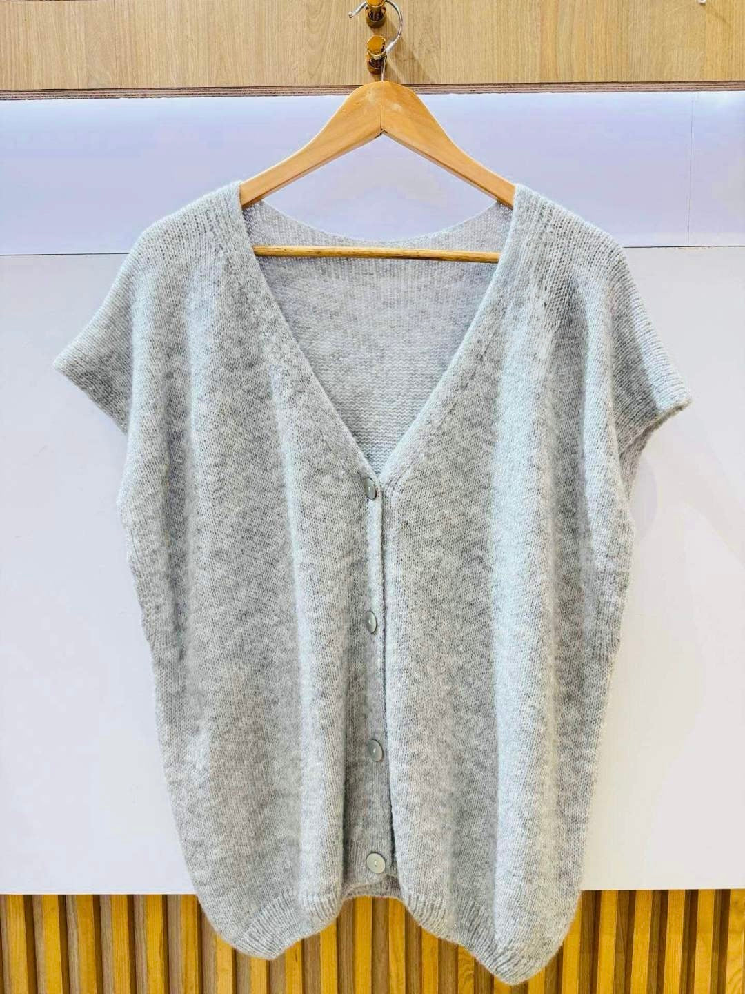 Gilet sans manches en maille – Doux & Oversize