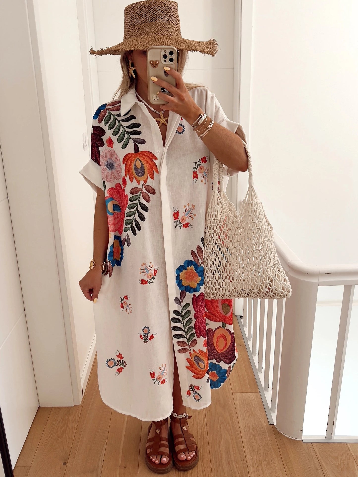 Robe chemise FLEURIE