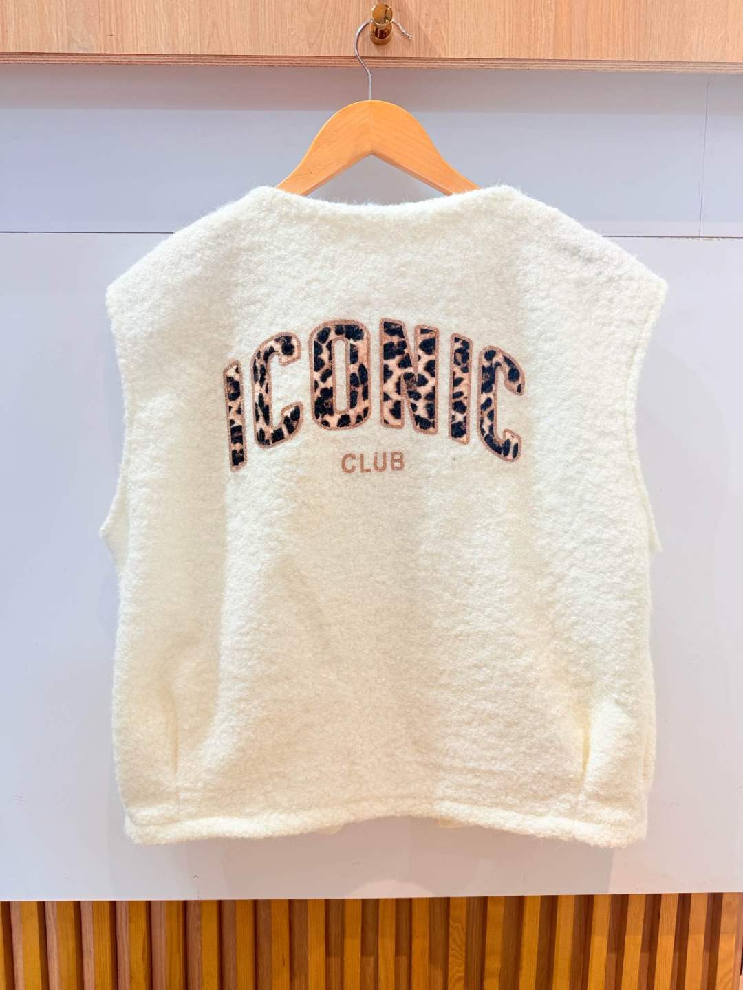 Gilet sans manches ICONIC CLUB léopard