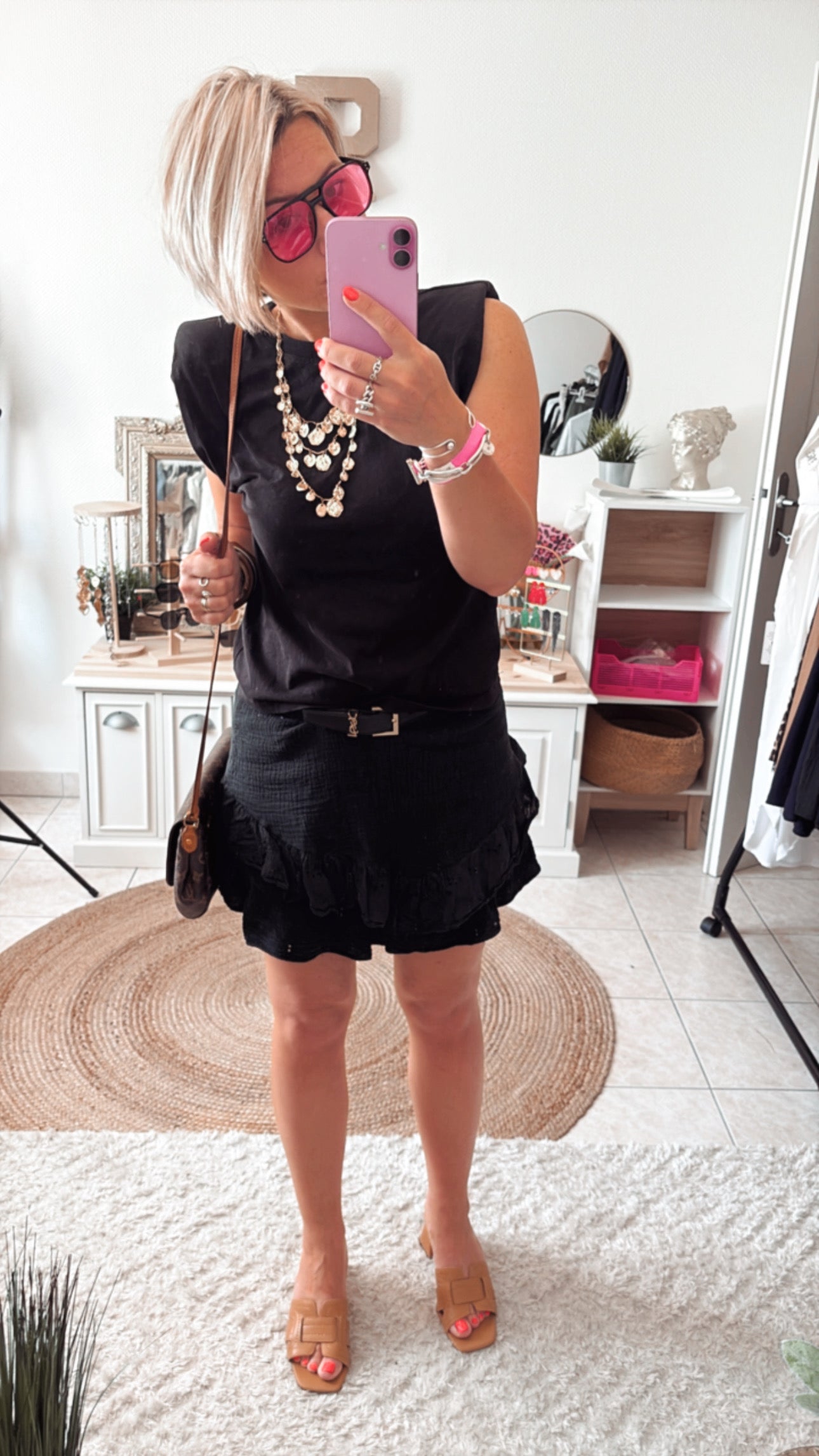 Jupe Short gaze de coton dentelle JUIETTE -DISPO en PLUSIEURS COULEURS 👇🏼