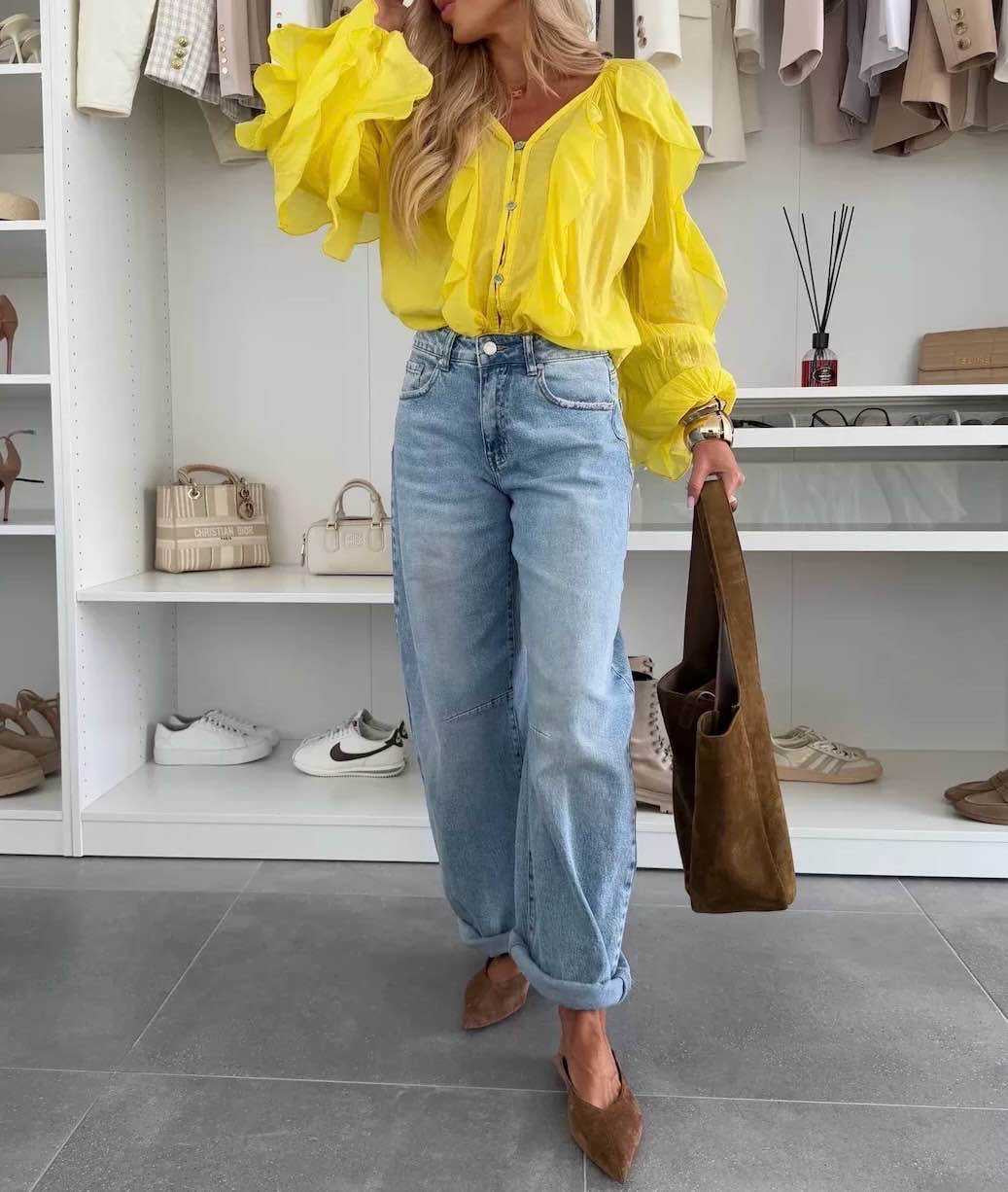 Jean femme coupe ballon – Style tendance et confortable