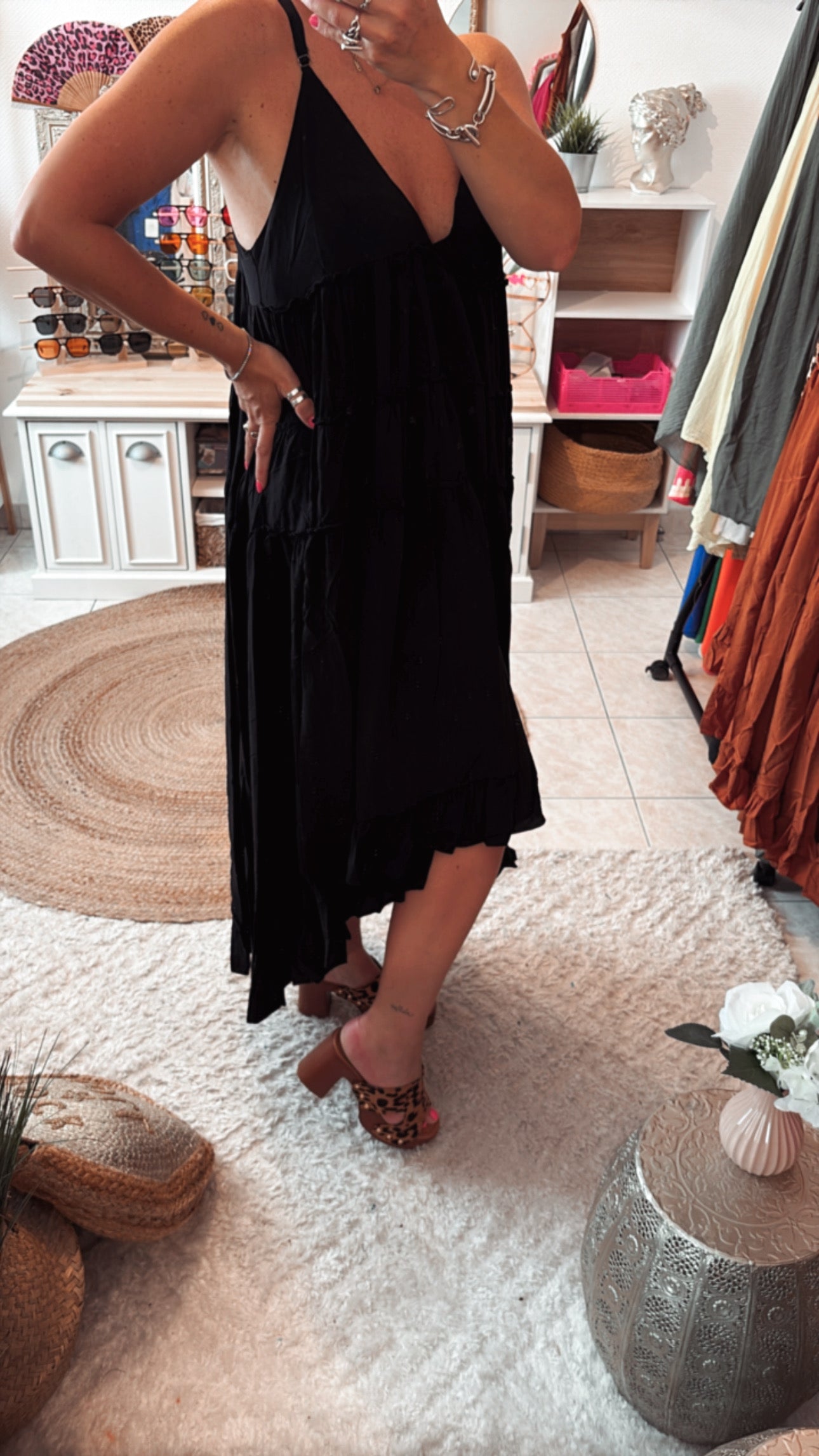 Robe bretelles volant DISPO en PLUSIEURS COULEURS 👇🏼