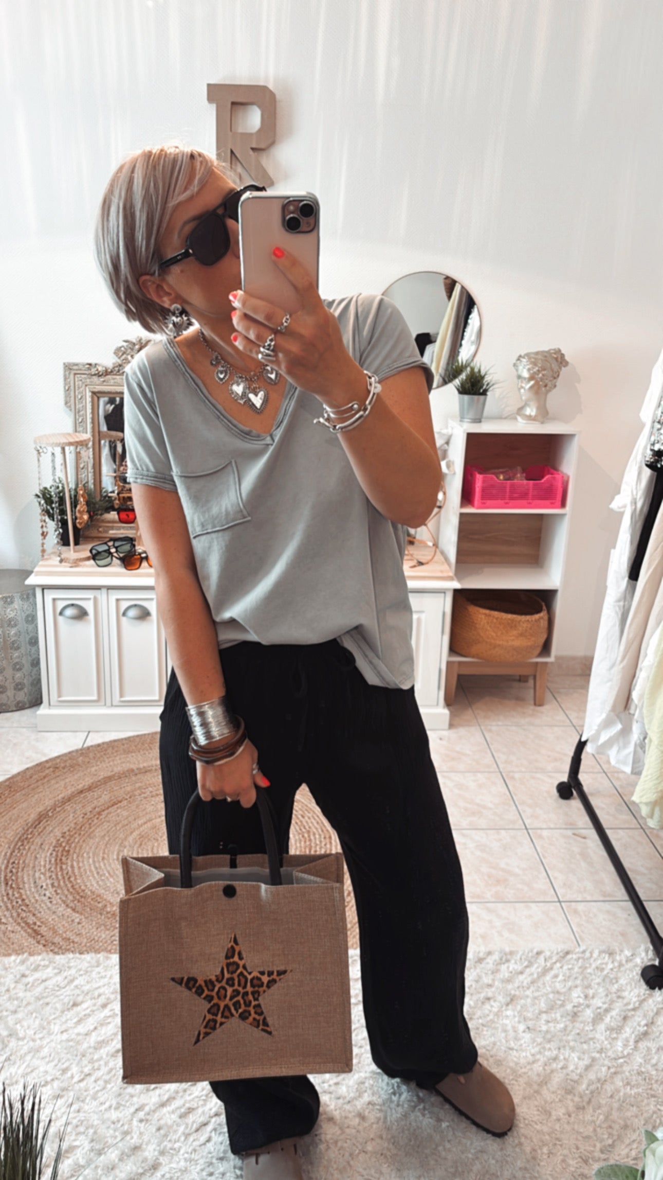 T-shirt CARLA -GRIS