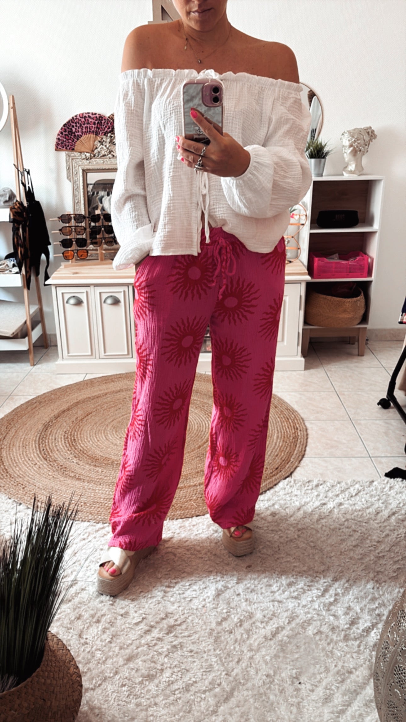 Pantalon gaze de coton SOLEIL