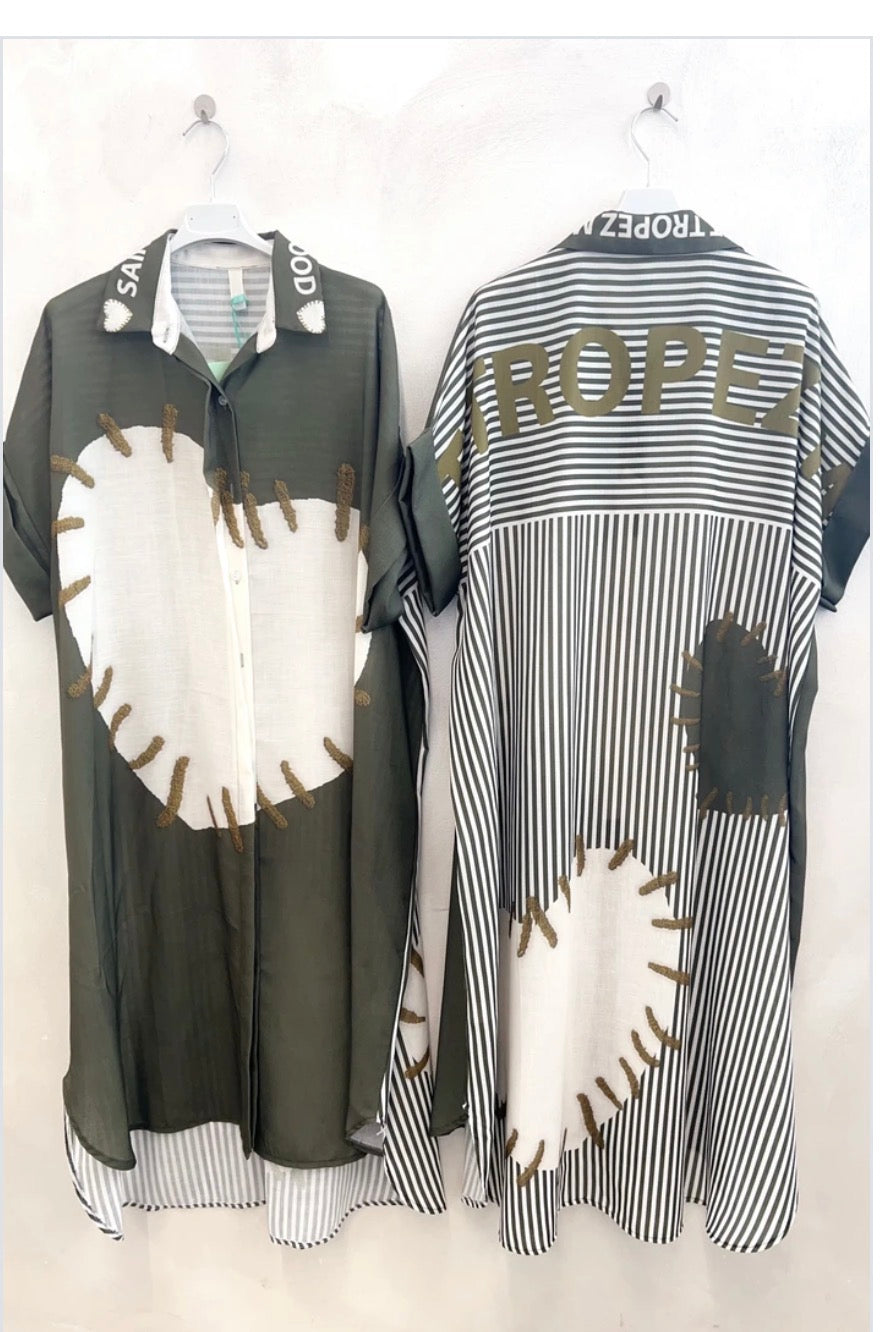 ROBE ST TROPEZ Oversize kaki