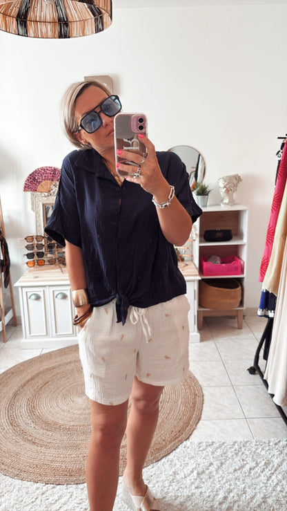 Short gaze de coton PLUME