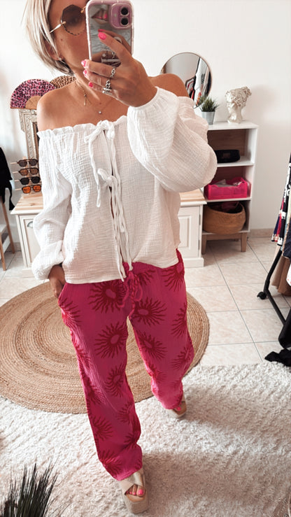 Pantalon gaze de coton SOLEIL