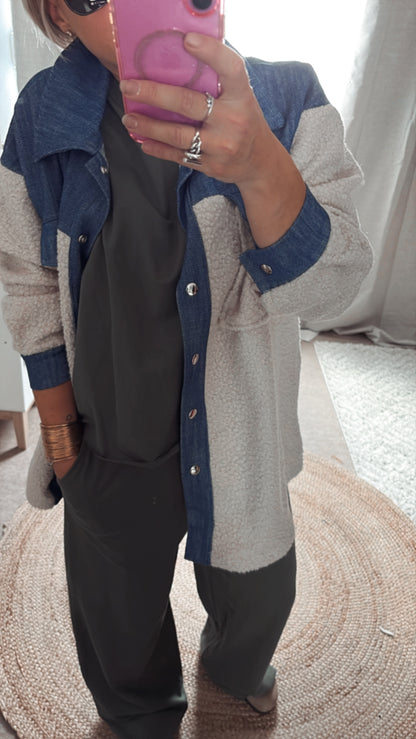 T-shirt et pantalon Kaki ,Gris et Noir