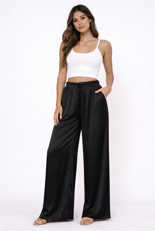 pantalon fluide femme viscose taille elastique coupe ample