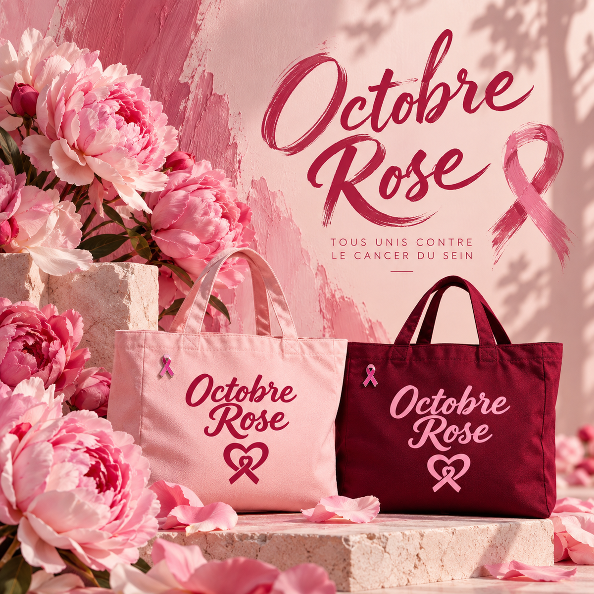 Cabas Octobre Rose 🎀