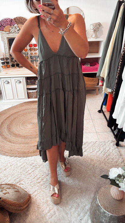 Robe bretelles volant DISPO en PLUSIEURS COULEURS 👇🏼