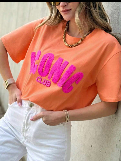 T-shirt ICONIC CLUB – Effet Bouclette