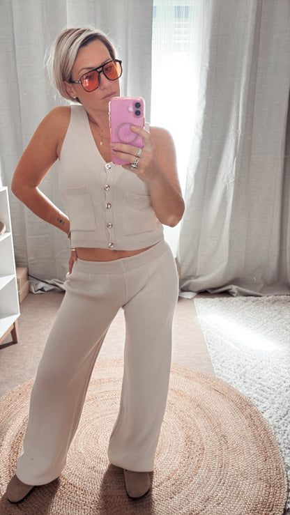 Ensemble gilet sans manche pantalon
