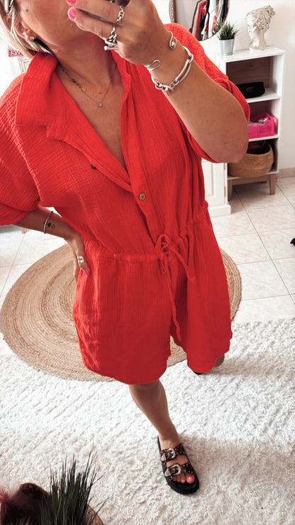 Combinaison gaze de coton DISPO en PLUSIEURS COULEURS 👇🏼