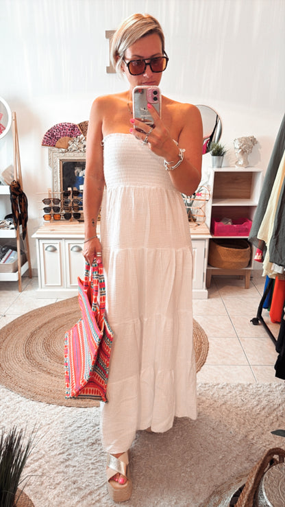 Robe bustier gaze de coton 🤍