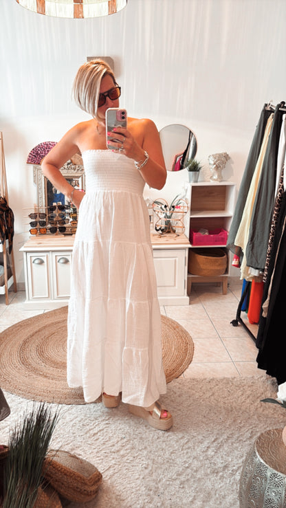 Robe bustier gaze de coton 🤍