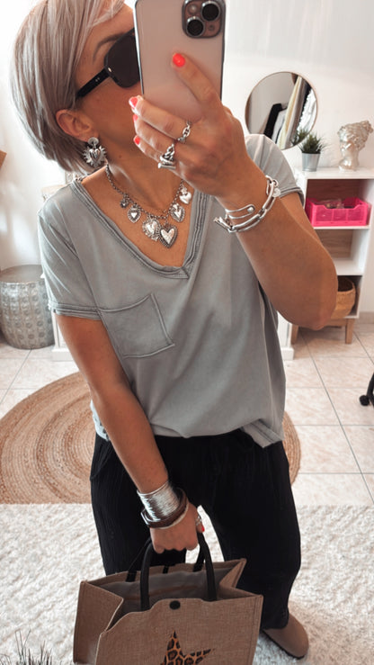 T-shirt CARLA -GRIS
