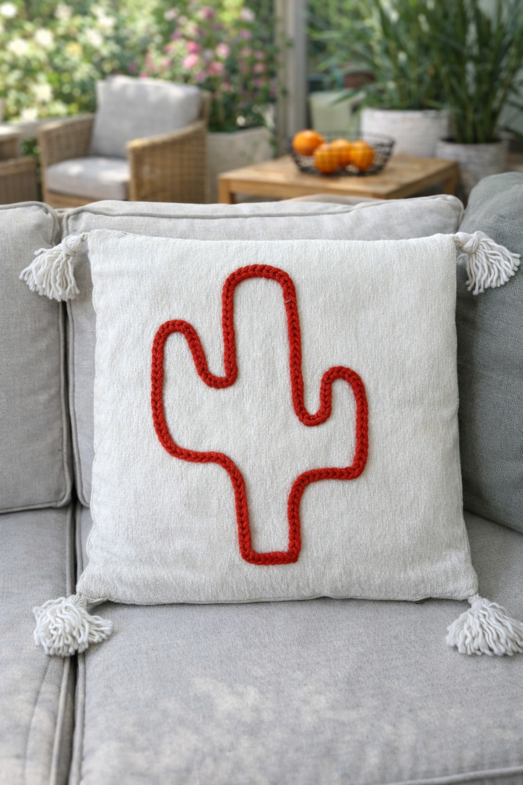 Coussins décoratifs bohème chic cactus 🌵