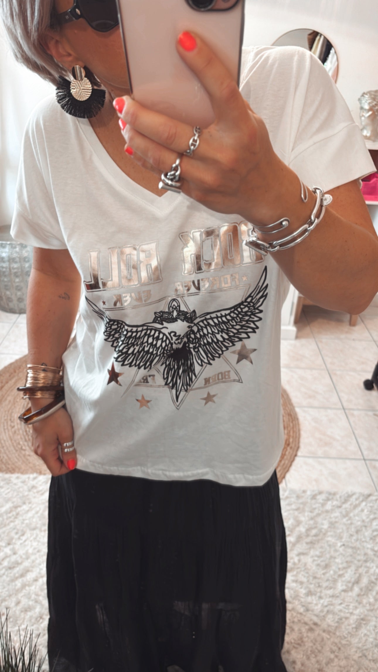 T-shirt AYA -BLANC