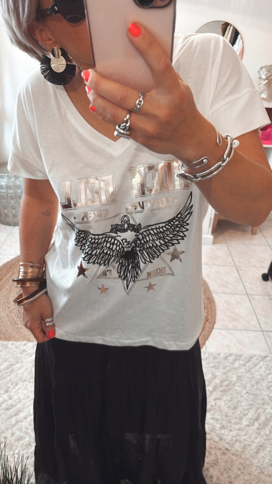 T-shirt AYA -BLANC