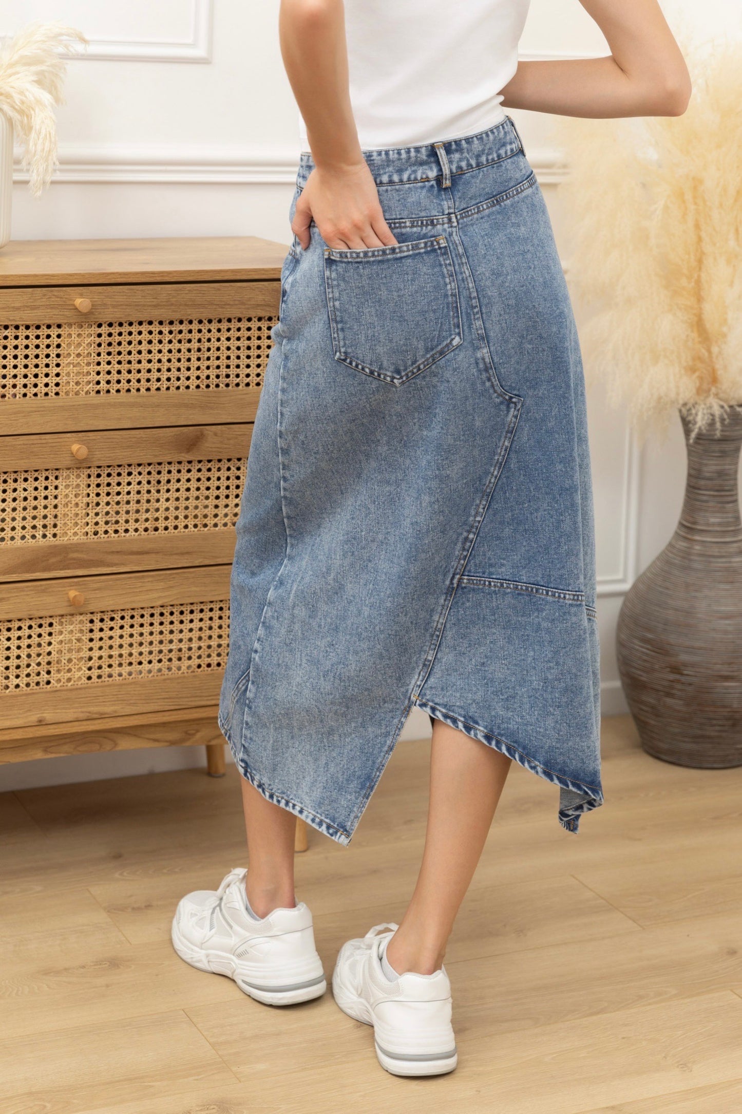 Jupes en jeans Noir ou Bleu