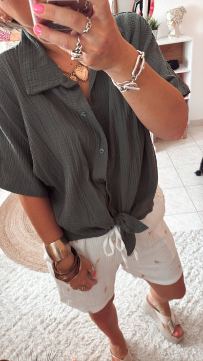 Chemise Gaze de Coton CELIA - DISPO en PLUSIEURS COULEURS