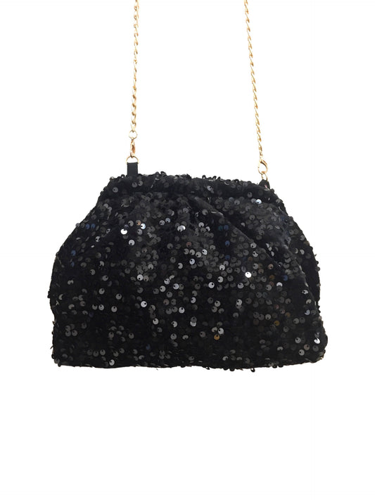 Pochette/bourse sequin or/argent/champagne/Noir