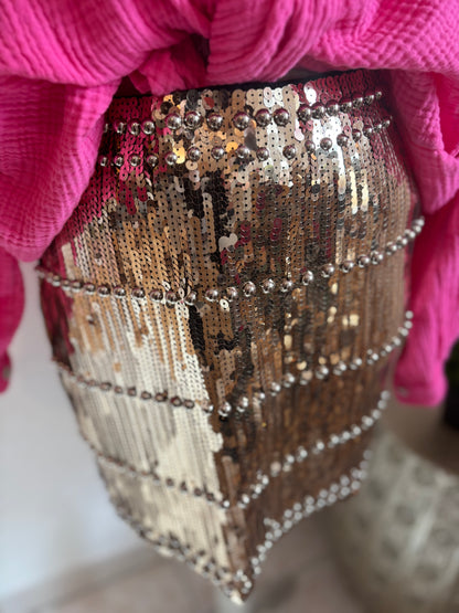 Jupe Sequins JUSTINE -OR