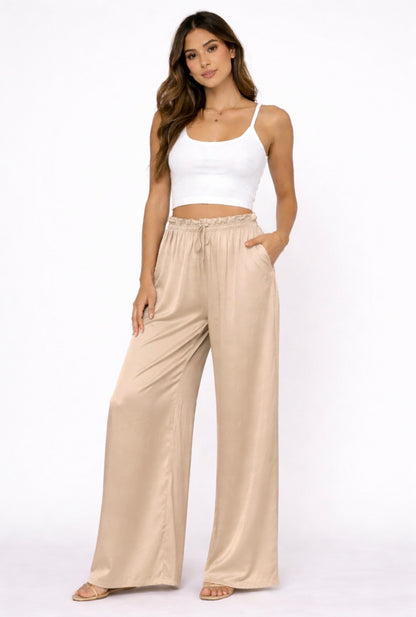 pantalon fluide femme viscose taille elastique coupe ample
