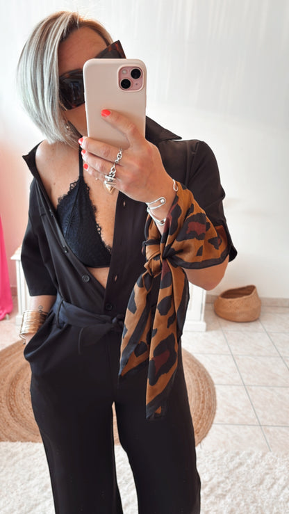 Ensemble SÉDUCTION haut et bas dentelle - NOIR & BLANC