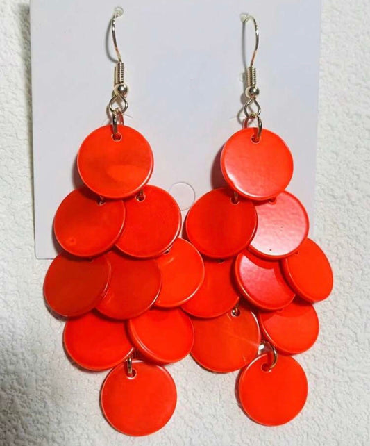 Boucles d’oreilles nacrées cascade