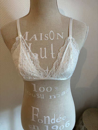 Ensemble SÉDUCTION haut et bas dentelle - NOIR & BLANC