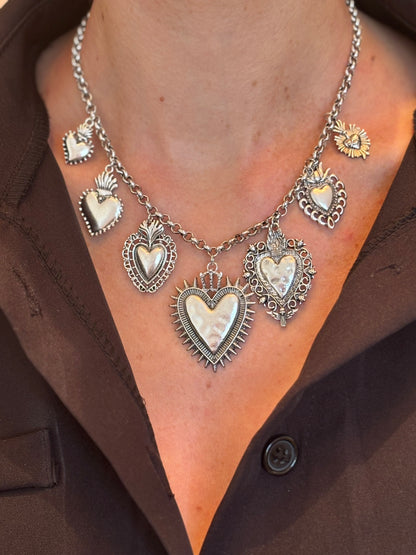 Collier pendentif Cœur LOVE - ARGENT