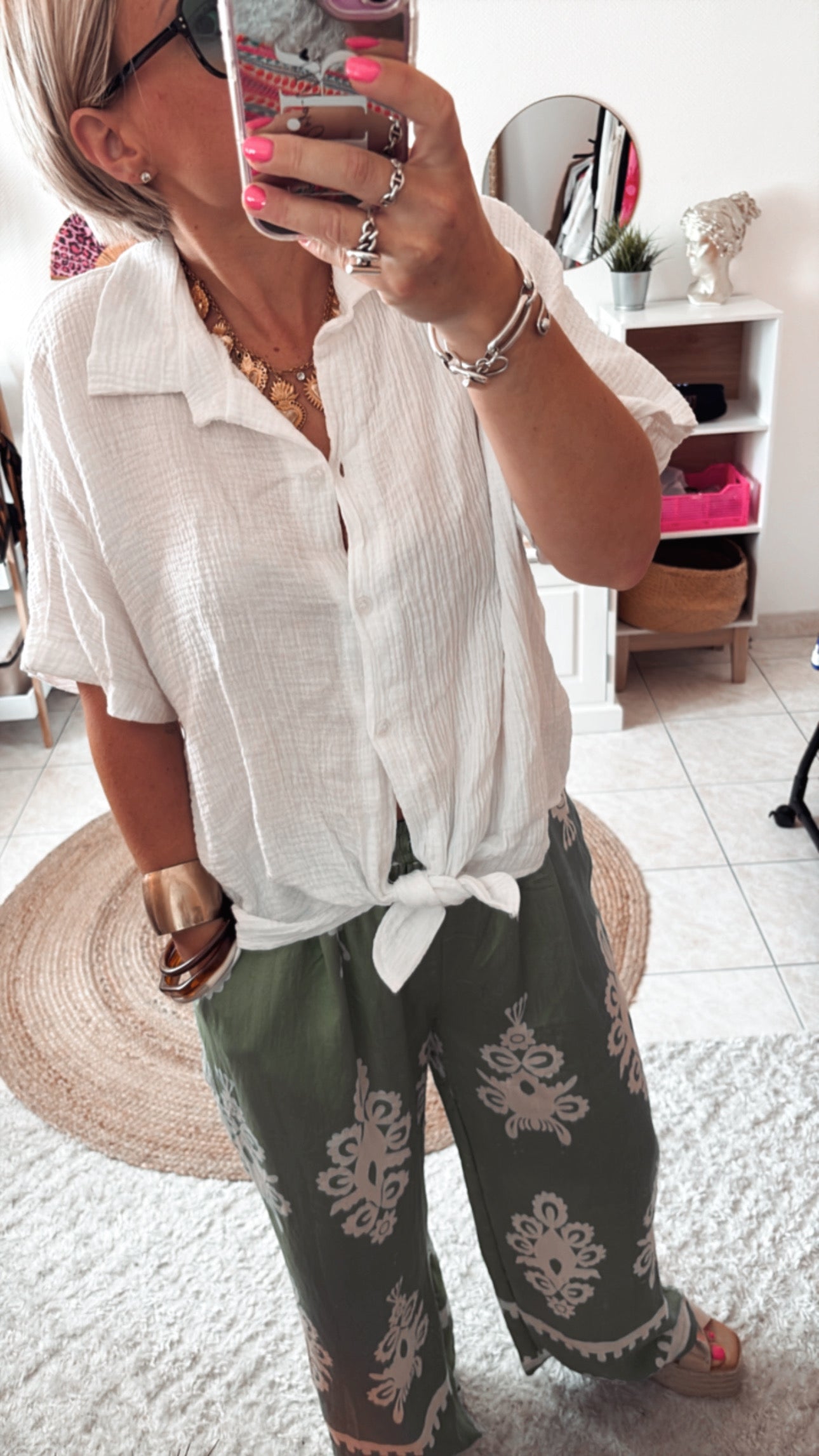 Chemise Gaze de Coton CELIA - DISPO en PLUSIEURS COULEURS