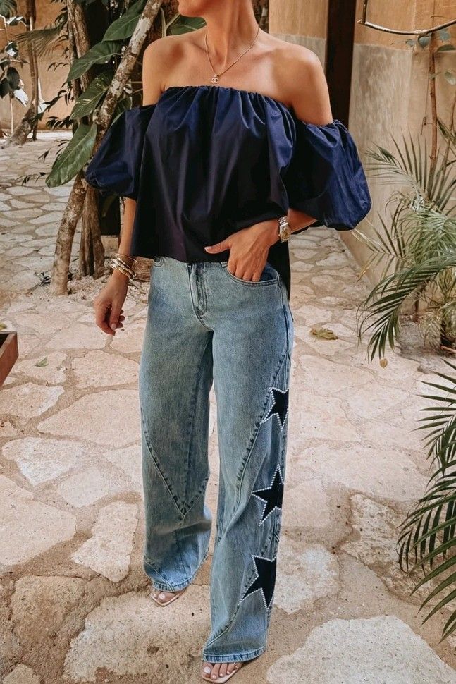 blouse femme épaules dénudées bardot top bohème manche bouffante