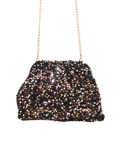 Pochette/bourse sequin or/argent/champagne/Noir