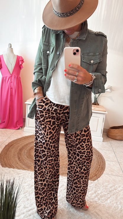 Pantalon Fluide LISA - LÉOPARD