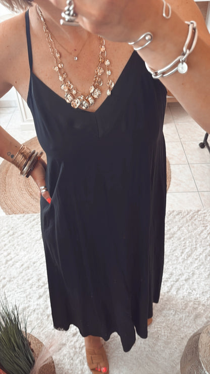 Robe PASCALE satine -DISPO en PLUSIEURS COULEURS