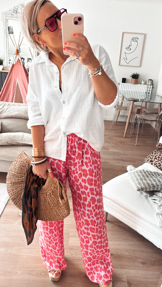 Pantalon Gaze de Coton JULINE-ROSE LÉO