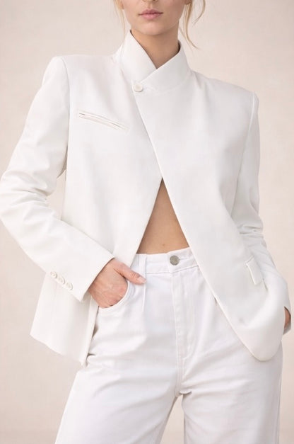 Blazer col croisé – Élégance moderne