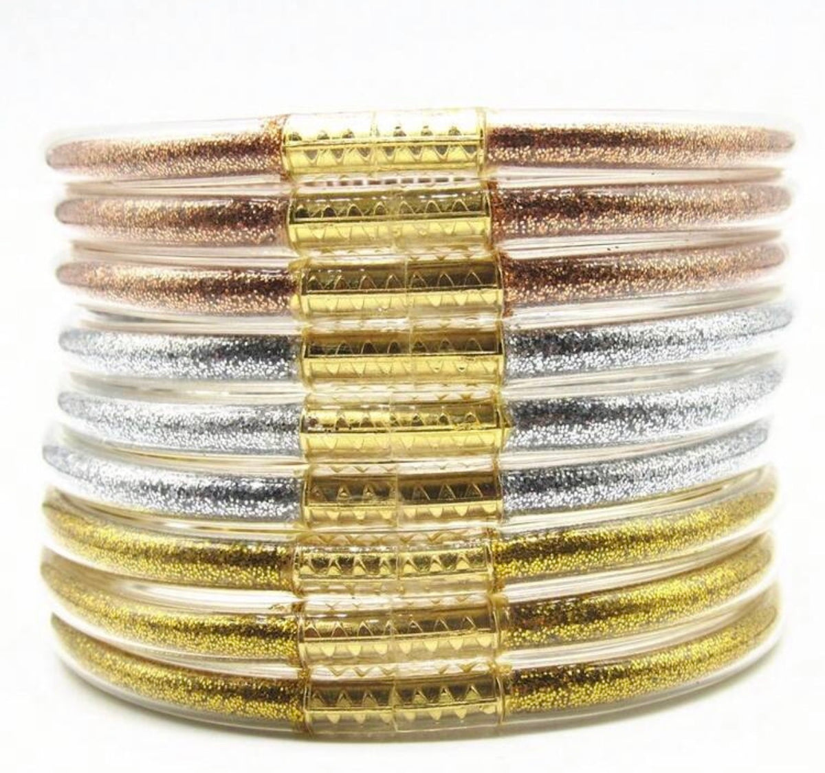Bracelet Multirangs Pailleté or ✨