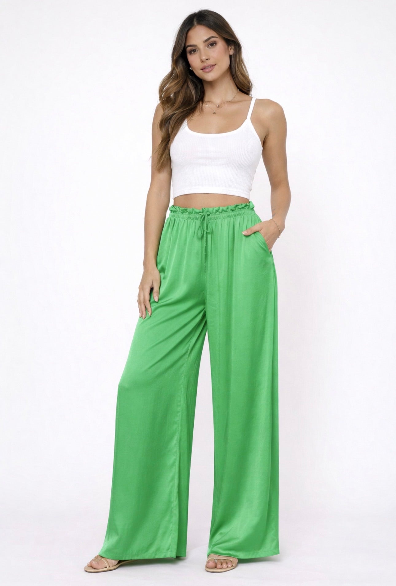 pantalon fluide femme viscose taille elastique coupe ample