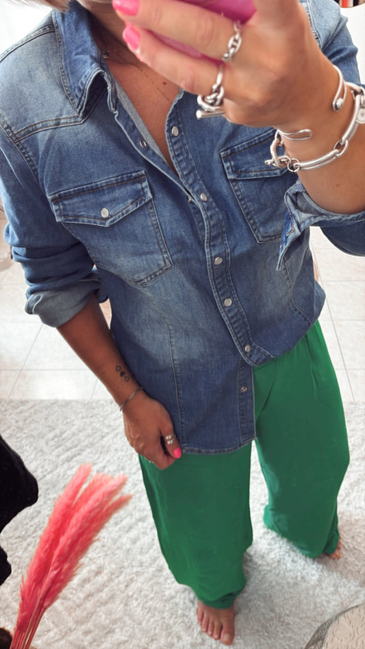 Chemise en jeans