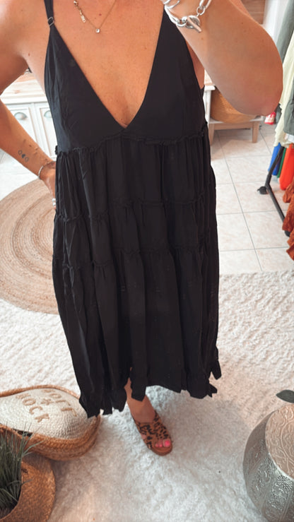 Robe bretelles volant DISPO en PLUSIEURS COULEURS 👇🏼