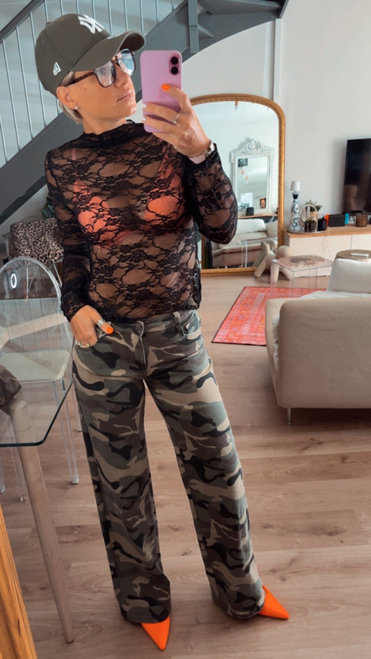 Top Dentelle Seconde Peau