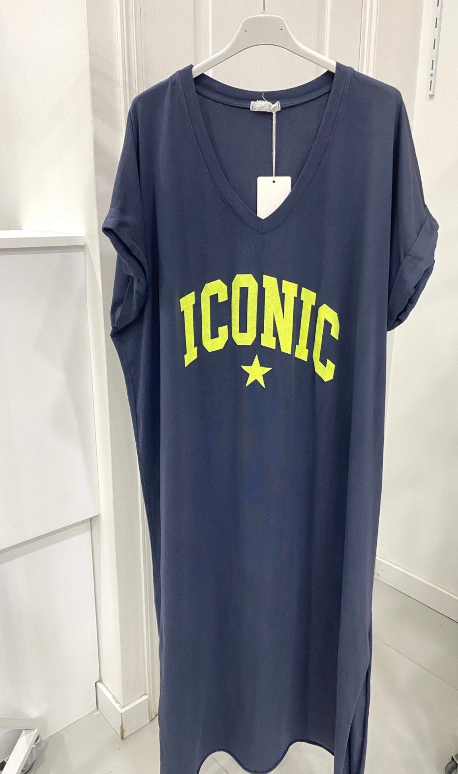 Robe tee shirt ICONIC femme robe longue casual chic tendance