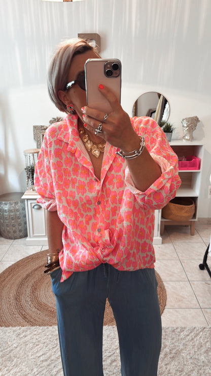 Chemise Gaze de Coton LÉO FLUO