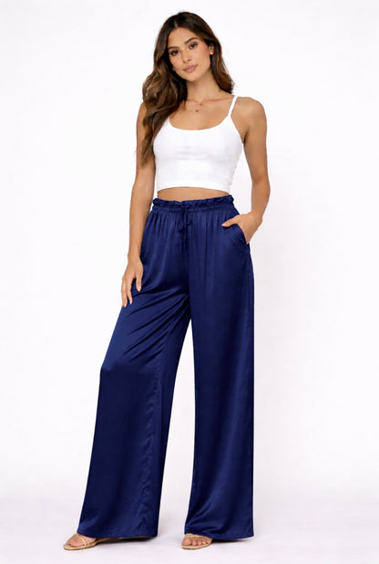 pantalon fluide femme viscose taille elastique coupe ample