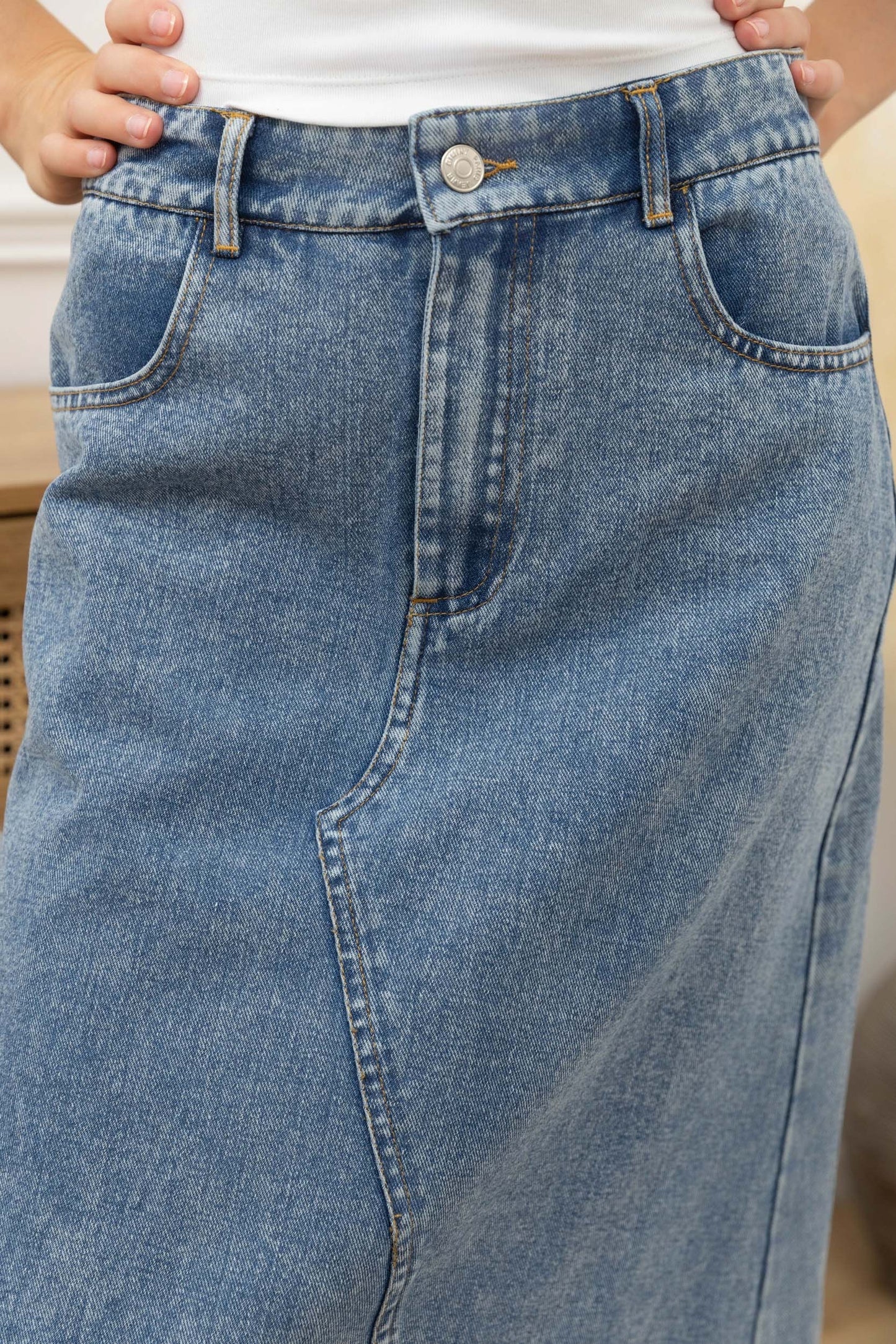 Jupes en jeans Noir ou Bleu